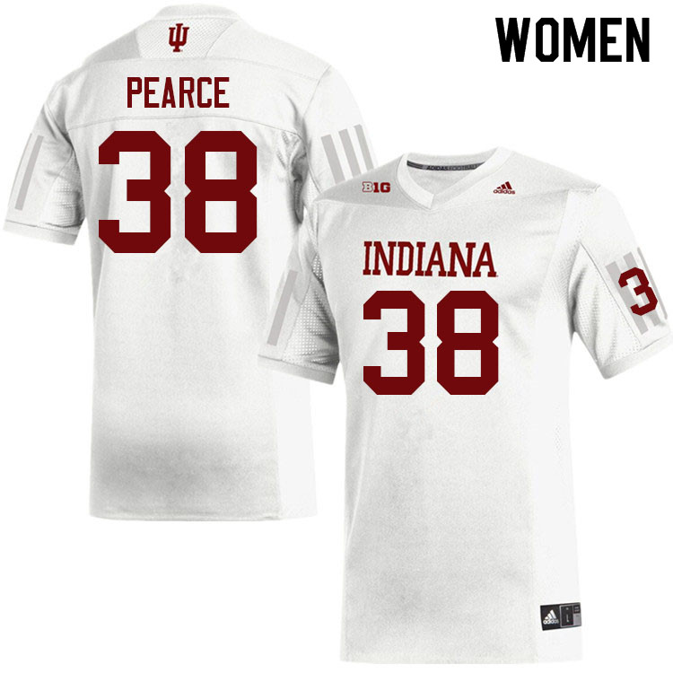 Women #38 Drew Pearce Indiana Hoosiers College Football Jerseys Sale-White